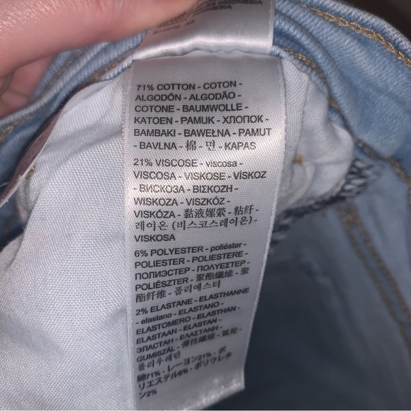 Levi's High Rise Straight Crop Jeans Blue 30 - Picture 5 of 11